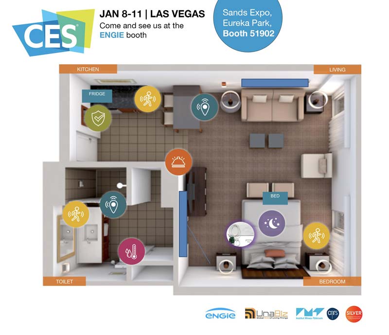 UnaBiz showcase at CES 2019