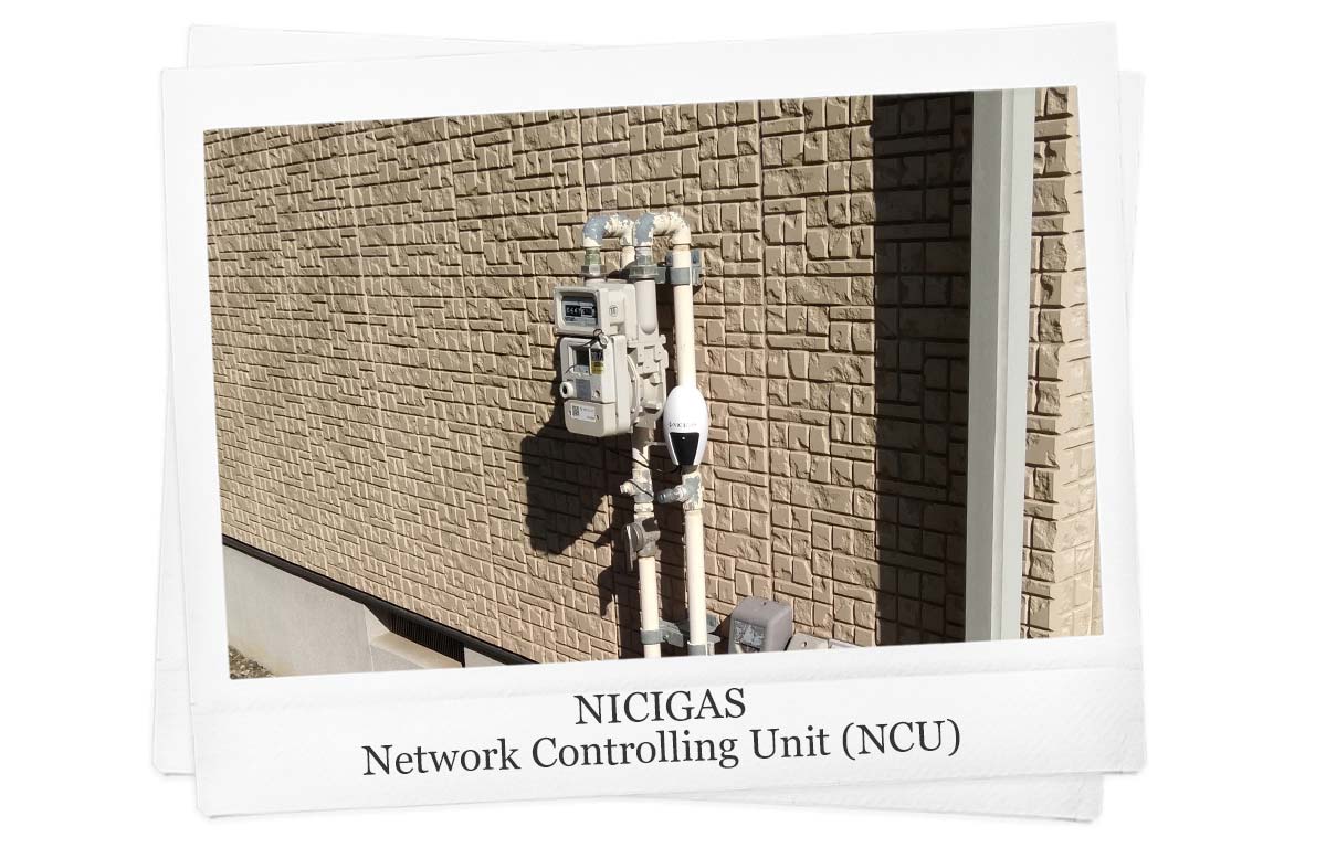 NCU Space Hotaru smart meter on a gas meter