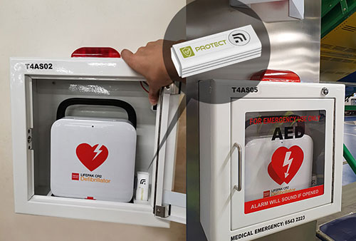 AED monitoring solution with Protect