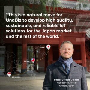 Pascal Gerbert Gaillard is UnaBiz Japan MD